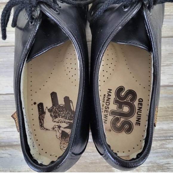 SAS Bounce Lace-Up Leather Moccasin Wedge Comfort Shoes Women's Size 6.5 W - Picture 7 of 13